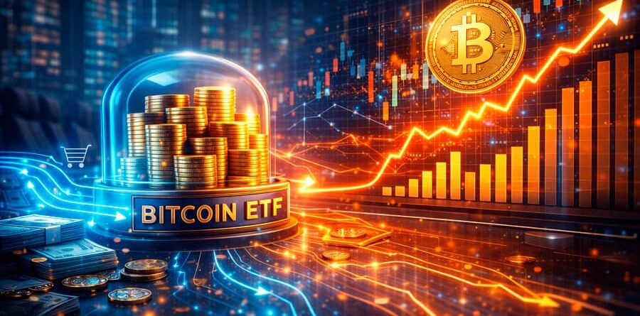 Flujos hacia ETF de bitcoin reconfiguran el comportamiento del mercado cripto