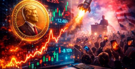 Lanzamiento de criptomoneda vinculada a figura política genera volatilidad inmediata