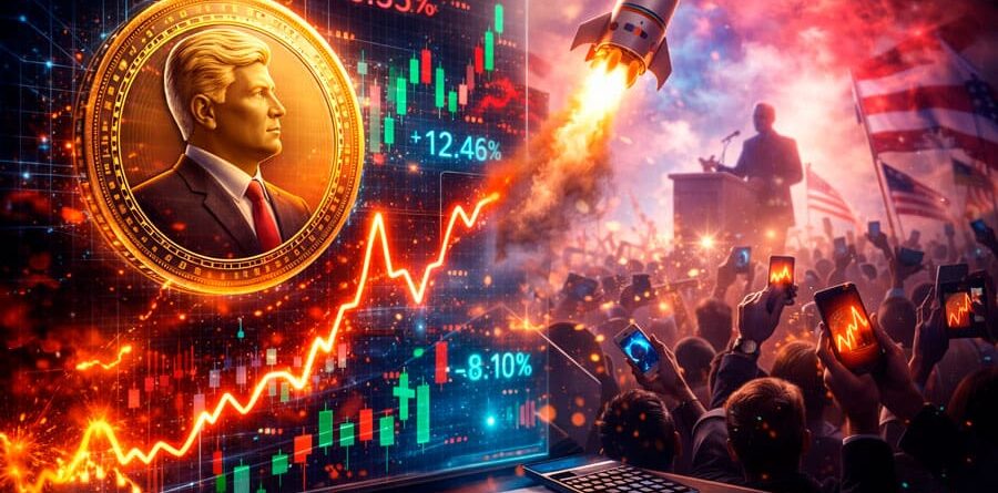 Lanzamiento de criptomoneda vinculada a figura política genera volatilidad inmediata