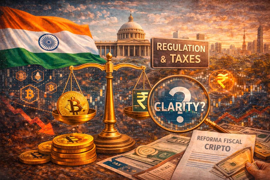 Sector cripto en India solicita mayor claridad regulatoria y ajustes fiscales