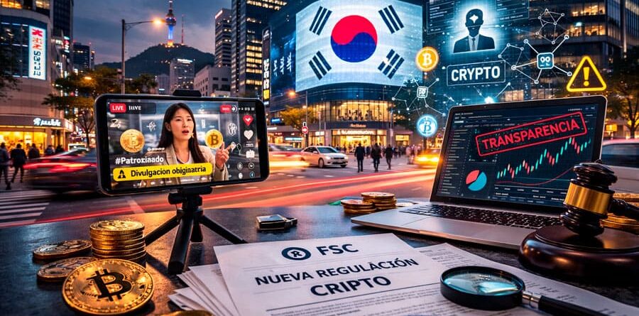 Corea del Sur impulsa regulación para influencers y promociones de criptoactivos