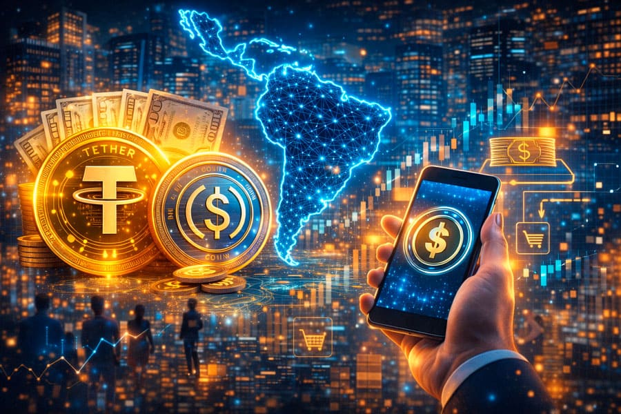 Stablecoins dominan transacciones en economías emergentes