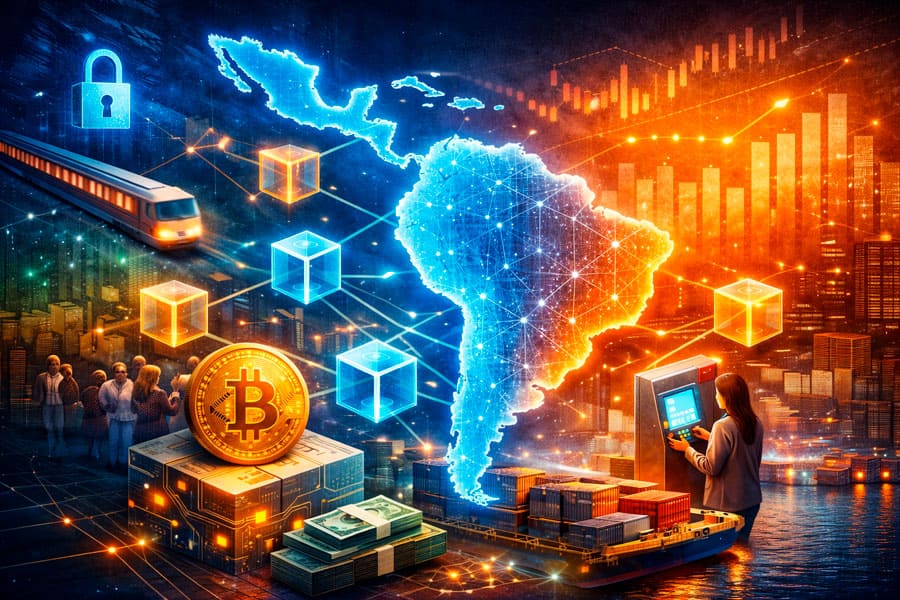 tecnología blockchain en latinoamérica mapa digital