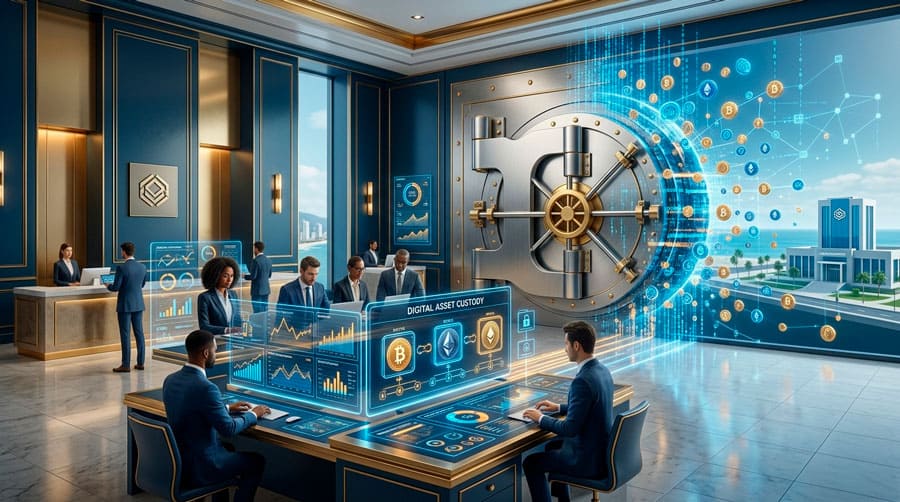 Banca amplía oferta de servicios digitales basados en cripto